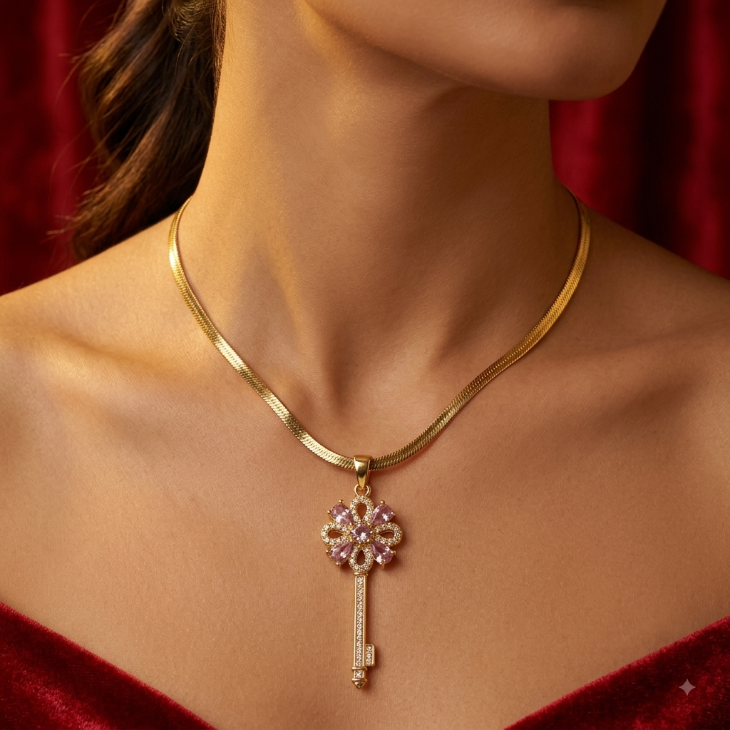 Key Pendant Necklace