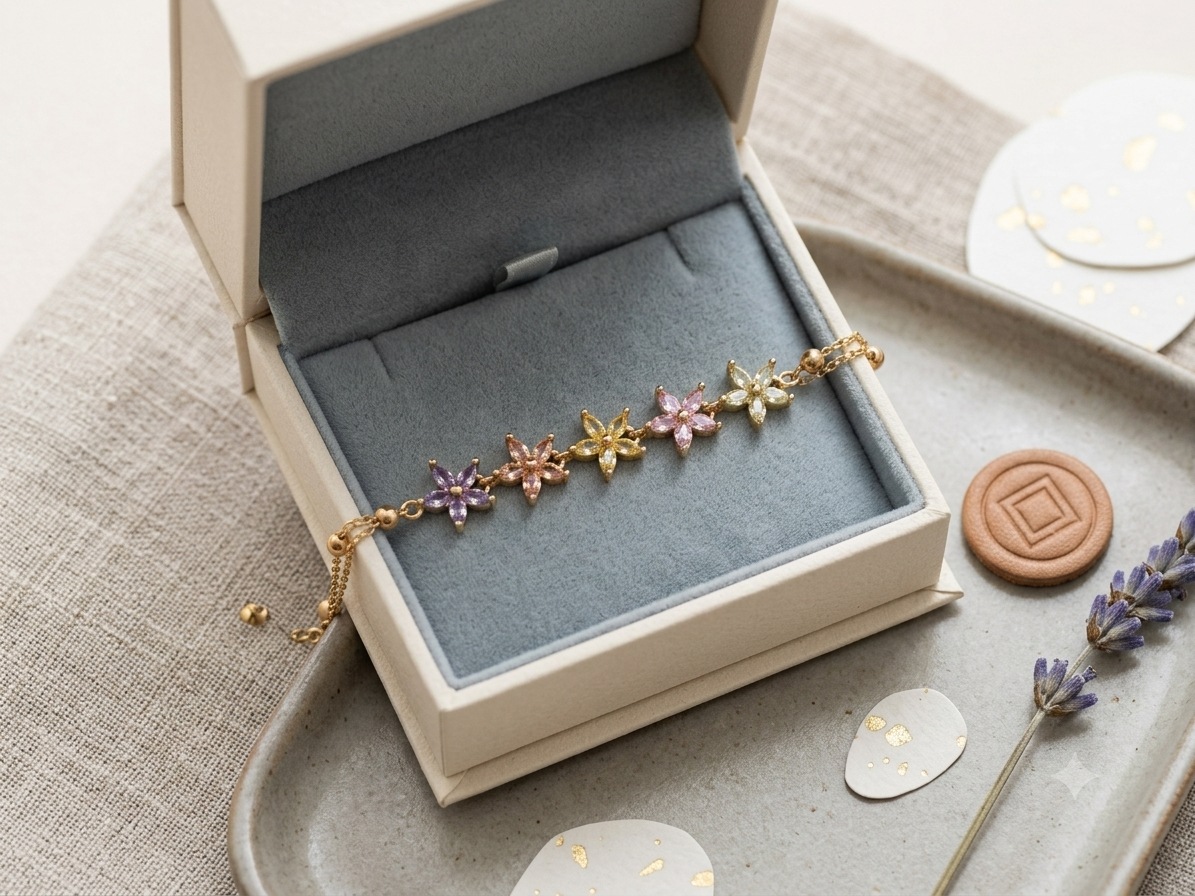 Pastel Bloom Slider Bracelet