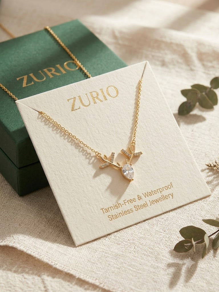 Deer Heart Shaped Necklace